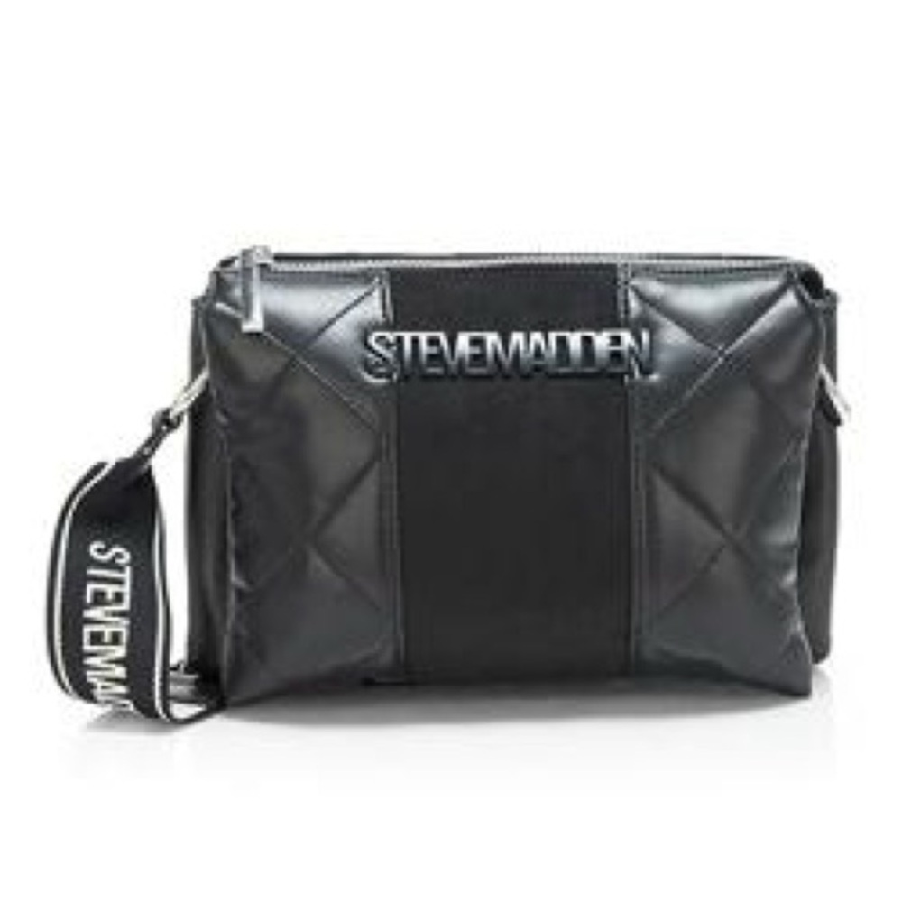 Steve Madden Black Quilted Bag